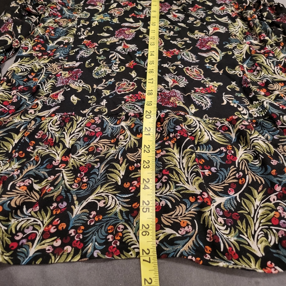 J.Jill Women's Floral Paisley Boho Tunic Top Size M - Picture 6 of 8
